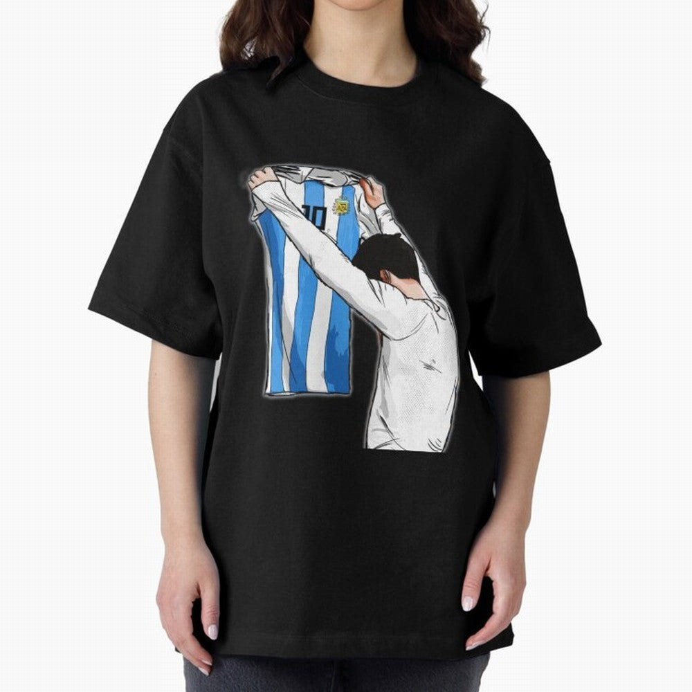 Art Messi Illustration Classic T-Shirt Experience the Global Stage of Global Football Passion for FIFA World Cup 2026, Highlighting Cristiano Ronaldo, Haaland and CR7, France, Fan Favorite Moments, National Team Passion, Big Match Drama and Soccer