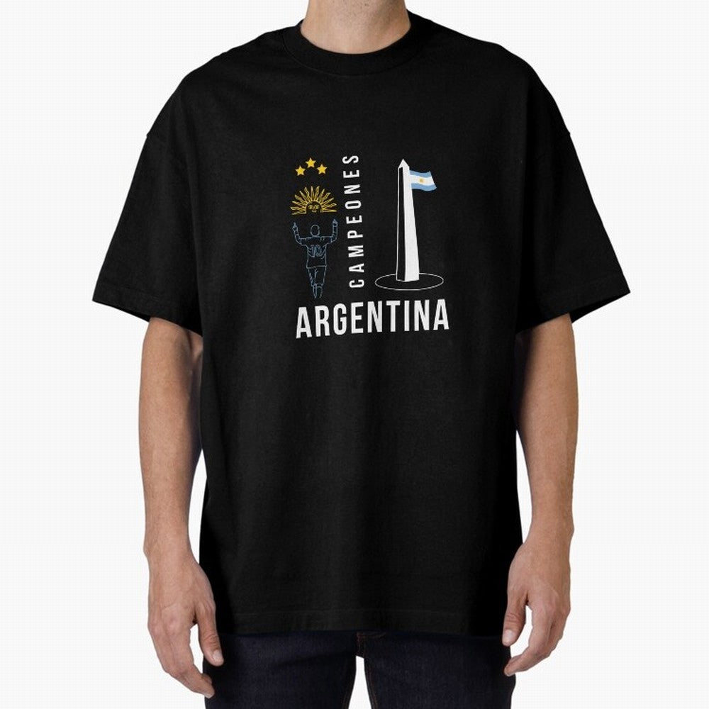 Argentina Campeon Essential T-Shirt Step into the FIFA World Cup 2026 Group Stage Journey through Cristiano Ronaldo, Haaland and CR7 Highlights, Argentina and Brazil Pride, Retro Football Energy, Iconic Rivalries, Trophy Chase Drama and Stadium