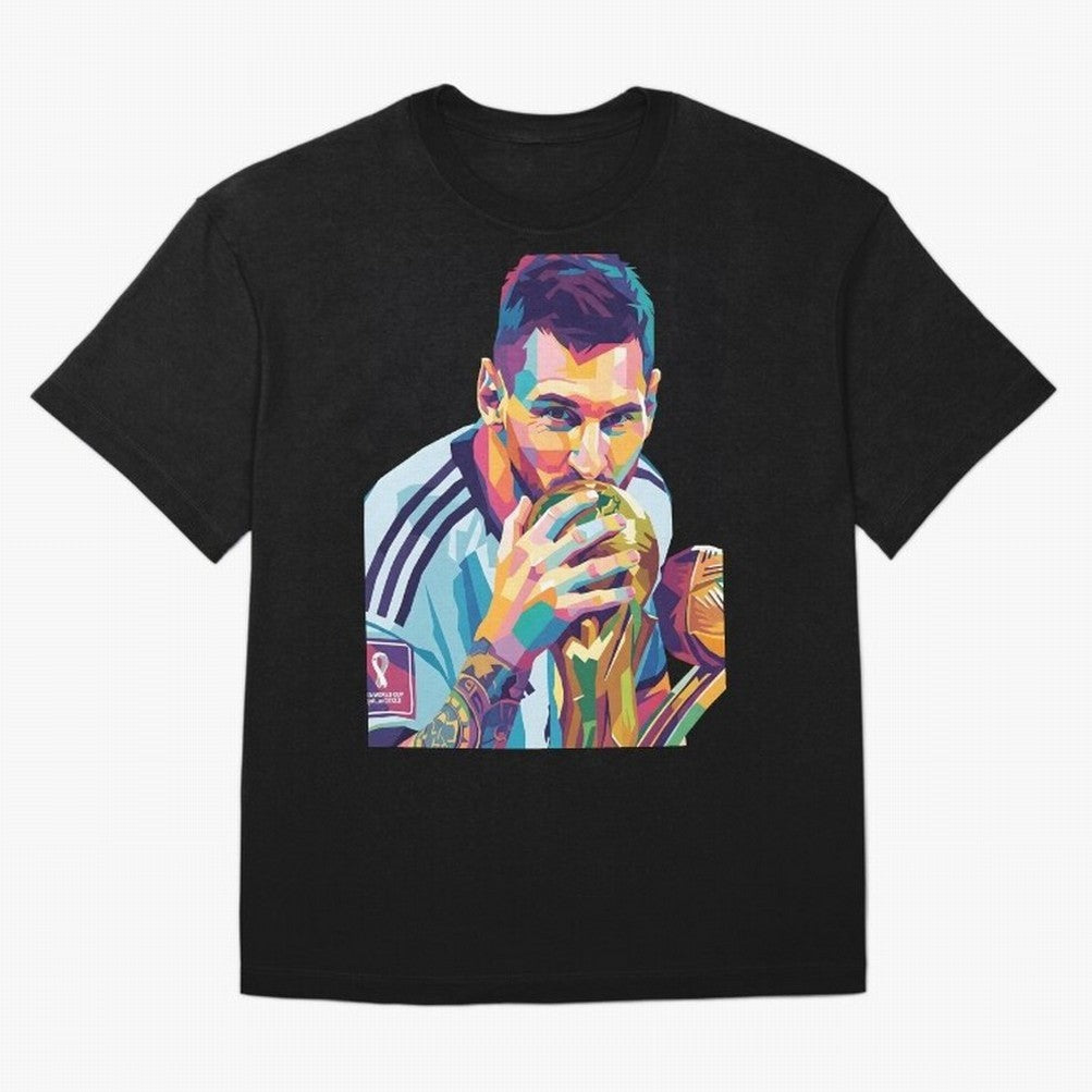 Messi Wpap Classic T-Shirt Stand Proud for Global Football Passion for FIFA World Cup 2026, Built around Mbappe and Neymar, England and Germany, Sports Nostalgia, International Competition, Famous Players and Unforgettable Victories; Built for