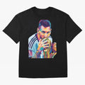 Messi Wpap Classic T-Shirt Stand Proud for Global Football Passion for FIFA World Cup 2026, Built around Mbappe and Neymar, England and Germany, Sports Nostalgia, International Competition, Famous Players and Unforgettable Victories; Built for
