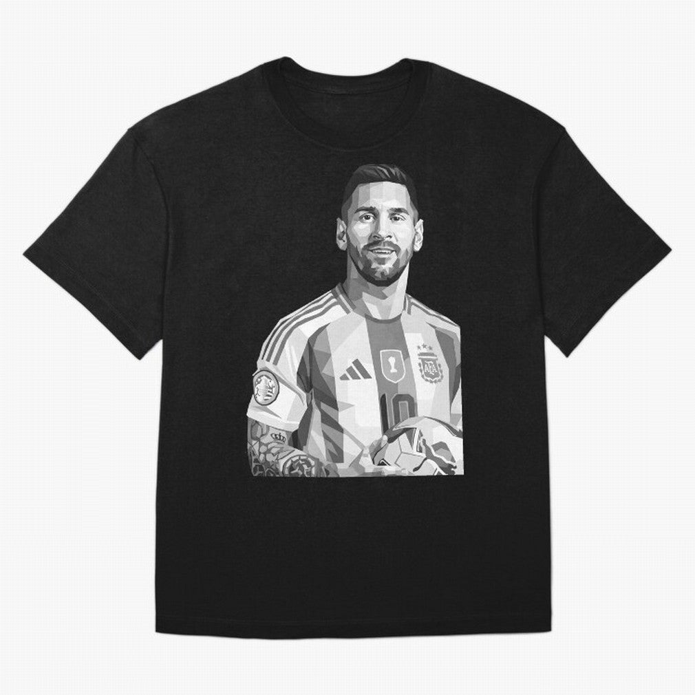 Messi grayscale Classic T-Shirt Represent FIFA World Cup 2026 Connected to Mbappe and Neymar, Argentina, France and Brazil Energy, Vintage Soccer Flavor, Modern Football Stars, National Flags and Final Night Emotion; Made for Collectors Who Enjoy