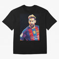 Messi Wpap Oversized T-Shirt Celebrate Supporters United by the FIFA World Cup 2026 Journey through Messi, CR7 and Mbappe Highlights, Portugal Pride, Stadium Memories, Football Loyalty, International Chants and Championship Tradition; Perfect for