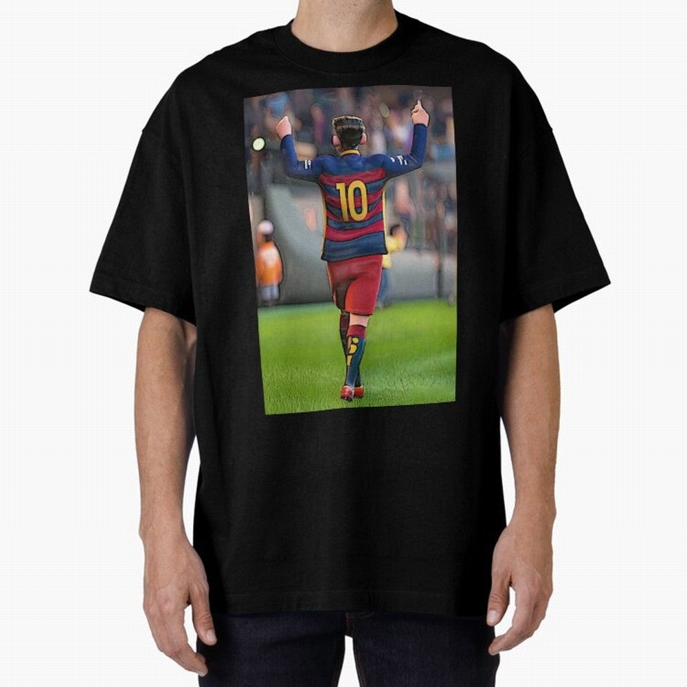 Lionel Messi (2) caricature Oversized T-Shirt Back the Journey through FIFA World Cup 2026 Group Stage for Fans of CR7 and France and Portugal, Bringing Champion Mindset, Group Stage Buzz, Knockout Tension and Passionate Fan Culture; Made for Die