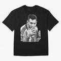 Messi grayscale Oversized T-Shirt Treasure the FIFA World Cup 2026 Journey through Messi, CR7 and Mbappe Highlights, Brazil Pride, Sports Nostalgia, International Competition, Famous Players and Unforgettable Victories; Created for Match Day