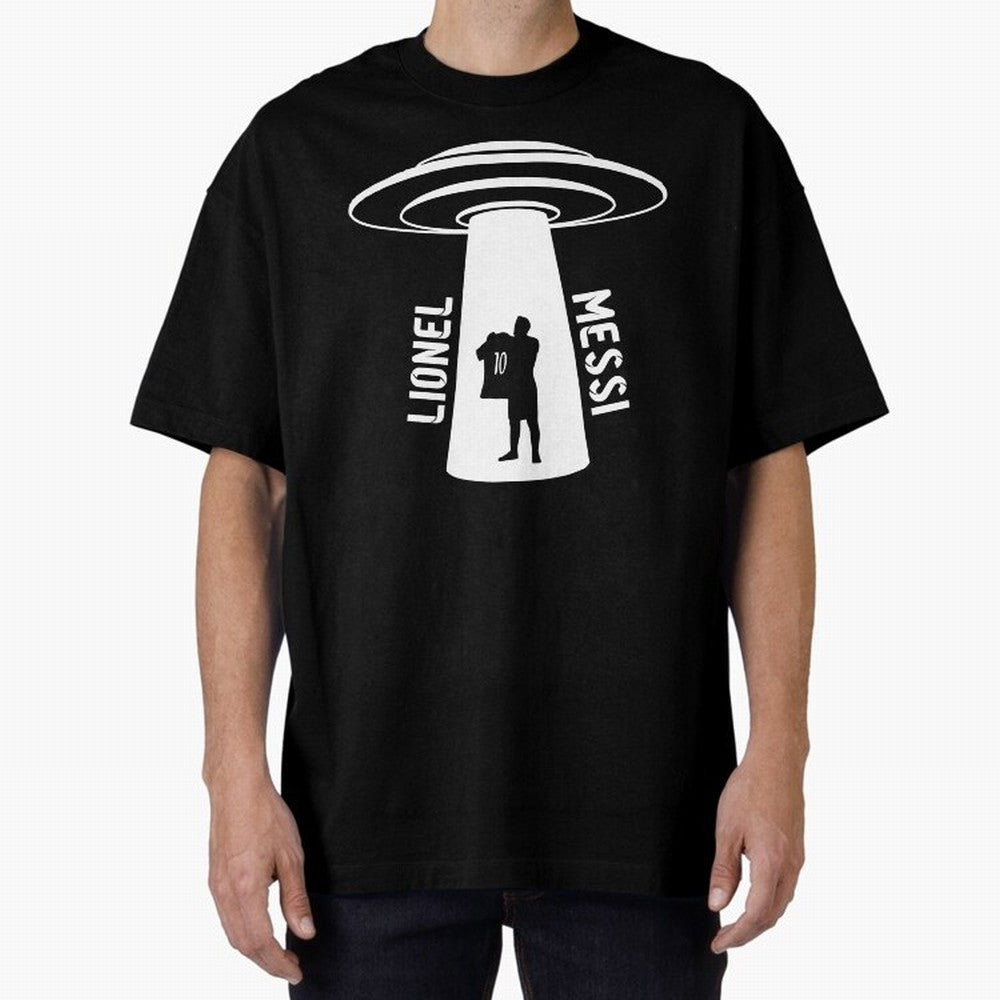 Messi - Alien Classic T-Shirt Honor the Football Icons of FIFA World Cup 2026 Spirit, Featuring England, Messi, Vintage Soccer Flavor, Modern Football Stars, National Flags and Final Night Emotion; Great for Watch Parties, Sports Bars, Family