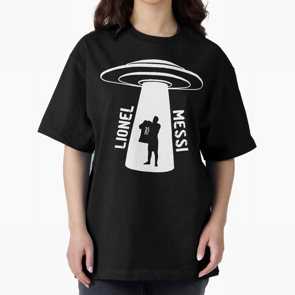 Messi - Alien Classic T-Shirt Honor the Football Icons of FIFA World Cup 2026 Spirit, Featuring England, Messi, Vintage Soccer Flavor, Modern Football Stars, National Flags and Final Night Emotion; Great for Watch Parties, Sports Bars, Family
