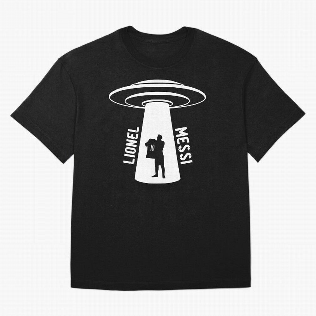 Messi - Alien Classic T-Shirt Honor the Football Icons of FIFA World Cup 2026 Spirit, Featuring England, Messi, Vintage Soccer Flavor, Modern Football Stars, National Flags and Final Night Emotion; Great for Watch Parties, Sports Bars, Family