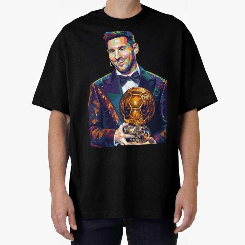 Messi Wpap Oversized T-Shirt Bring Match Day Fire to the FIFA World Cup 2026 USA Canada Mexico Journey through Haaland and Mbappe Highlights, Germany Pride, Football History, Final Match Energy, Crowd Noise and Once in a Lifetime Moments; Made for