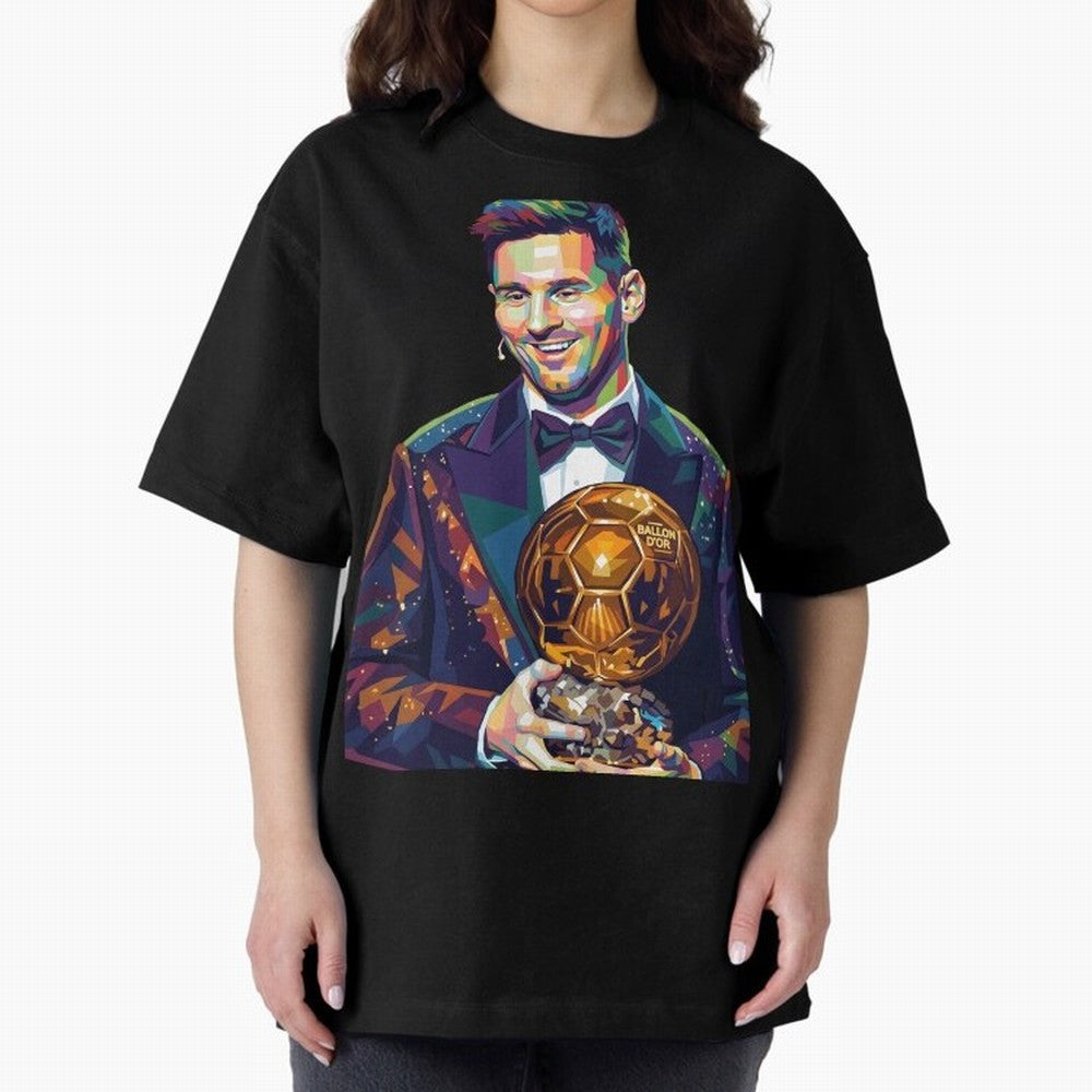 Messi Wpap Oversized T-Shirt Bring Match Day Fire to the FIFA World Cup 2026 USA Canada Mexico Journey through Haaland and Mbappe Highlights, Germany Pride, Football History, Final Match Energy, Crowd Noise and Once in a Lifetime Moments; Made for