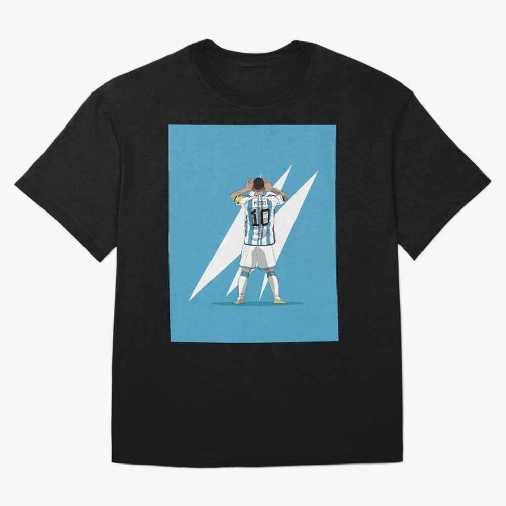 Lionel Messi Classic T-Shirt Celebrate Supporters United by FIFA World Cup 2026 USA Canada Mexico for Fans of Mbappe and Argentina, France and Brazil, Bringing Football History, Final Match Energy, Crowd Noise and Once in a Lifetime Moments; Ideal