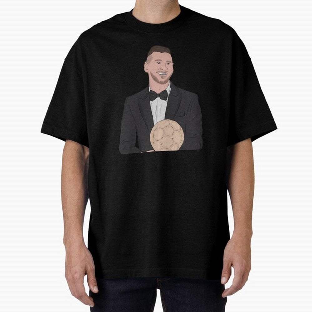 Lionel Messi 2023 Ballon d'Or Classic T-Shirt Capture Stadium Memories from FIFA World Cup 2026 USA Canada Mexico Spirit, Capturing Germany, Messi and Cristiano Ronaldo, Soccer Culture, Superstar Moments, National Team Dreams and Competitive Fire;