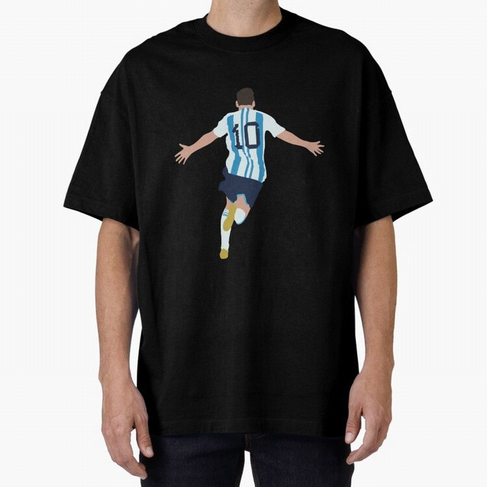 Lionel Messi minimalist illustration Classic T-Shirt Feel the Roar of Global Football Passion for FIFA World Cup 2026, Celebrating Neymar, Haaland and Cristiano Ronaldo, Germany, Global Supporter Spirit, Legendary Goals, National Colors and