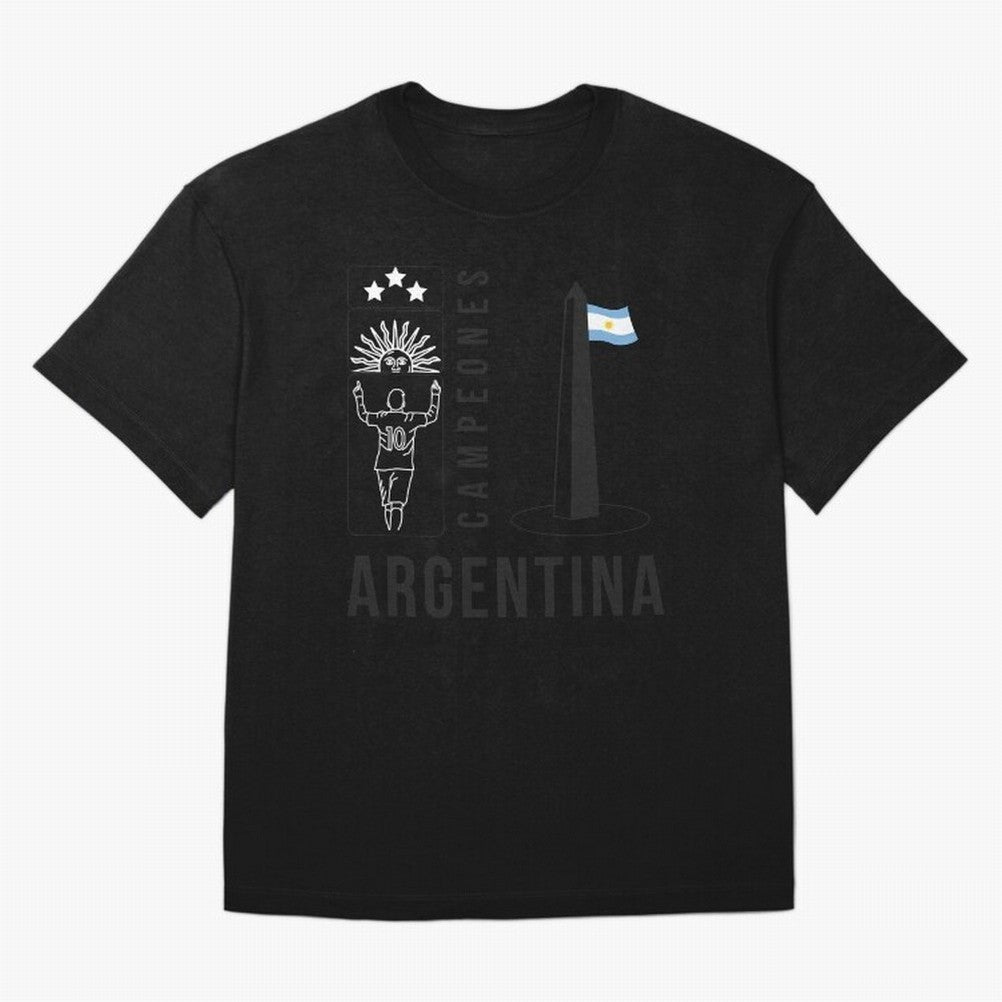 Argentina Campeon Classic T-Shirt Live the Energy of FIFA World Cup 2026 for Fans of Neymar and Brazil, Bringing Football Festival Excitement, Trophy Ambitions, Country Rivalries and Star Player Buzz; Great for Watch Parties, Sports Bars, Family