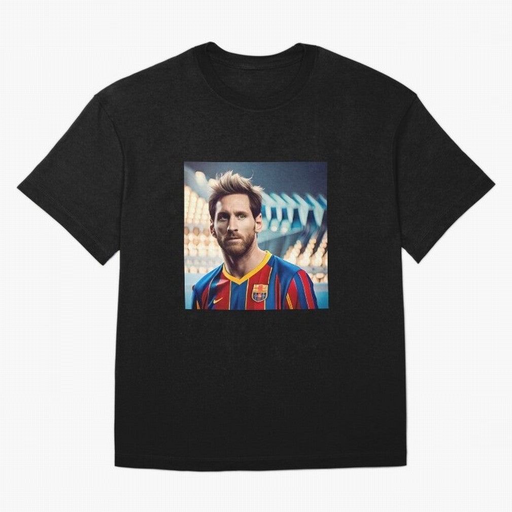 Messi Photo Realistic Paint Art Classic T-Shirt Join Supporters Worldwide for FIFA World Cup 2026 USA Canada Mexico for Fans of Messi and Brazil, Portugal and Argentina, Bringing Classic Soccer Heritage, Championship Pressure, Fan Loyalty and