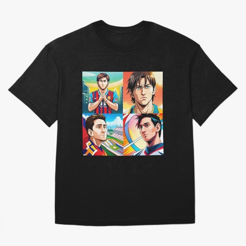 Messi Inspired Anime Art Pack Classic T-Shirt Build FIFA World Cup 2026 USA Canada Mexico for Fans of Haaland and Mbappe and England, France and Netherlands, Bringing Football History, Final Match Energy, Crowd Noise and Once in a Lifetime Moments;