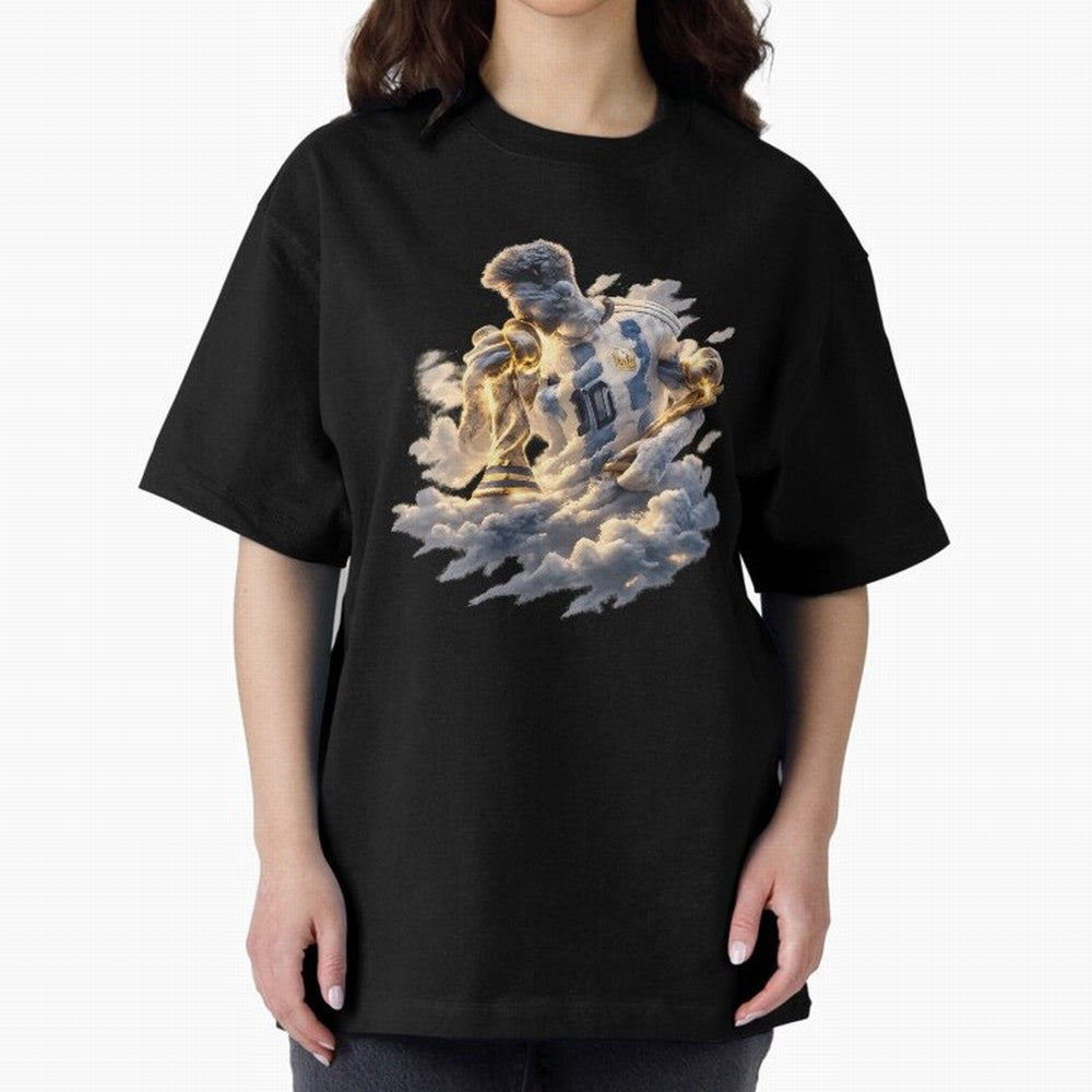 Lionel Messi ¨C Divine Number 10 Oversized T-Shirt Celebrate Football Dreams Across FIFA World Cup 2026 Group Stage Celebrating Cristiano Ronaldo, Haaland and CR7, Portugal, Spain and Germany Energy, Retro Football Energy, Iconic Rivalries, Trophy