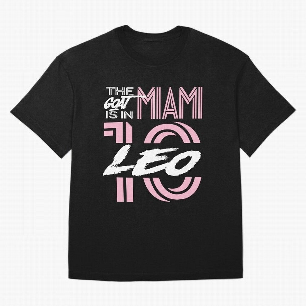 Leo the Goat Is In Miami Classic T-Shirt Remember Iconic Moments from Match Day Hype around FIFA World Cup 2026 Group Stage, CR7, France and Portugal, Global Supporter Spirit, Legendary Goals, National Colors and Tournament Celebration; Made for