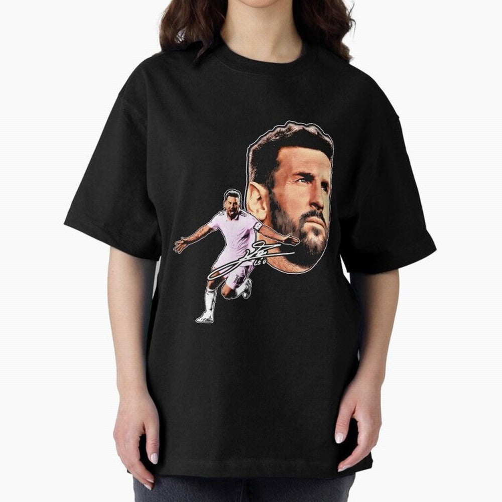 Lionel messi Retro Style Tee Bootleg big face vintage argentina Football Legend Classic T-Shirt Remember Iconic Moments from the FIFA World Cup 2026 Group Stage Journey through Haaland Highlights, Portugal, Spain and Germany Pride, Soccer Culture,