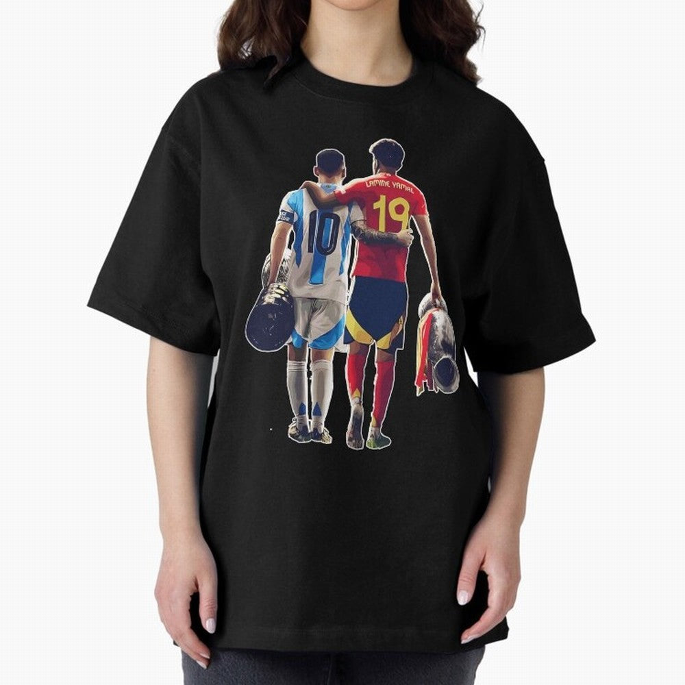 Lionel Messi and Foster child Classic T-Shirt Bring Retro Soccer Energy to FIFA World Cup 2026 Group Stage Built around Haaland and Mbappe, Portugal, Spain and Germany Energy, Worldwide Fan Energy, Dramatic Goals, Stadium Lights and Championship