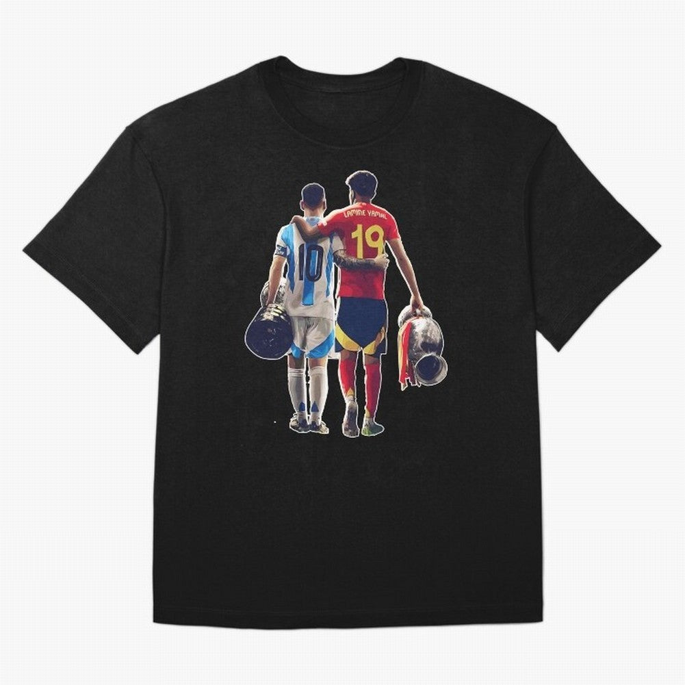 Lionel Messi and Foster child Classic T-Shirt Bring Retro Soccer Energy to FIFA World Cup 2026 Group Stage Built around Haaland and Mbappe, Portugal, Spain and Germany Energy, Worldwide Fan Energy, Dramatic Goals, Stadium Lights and Championship