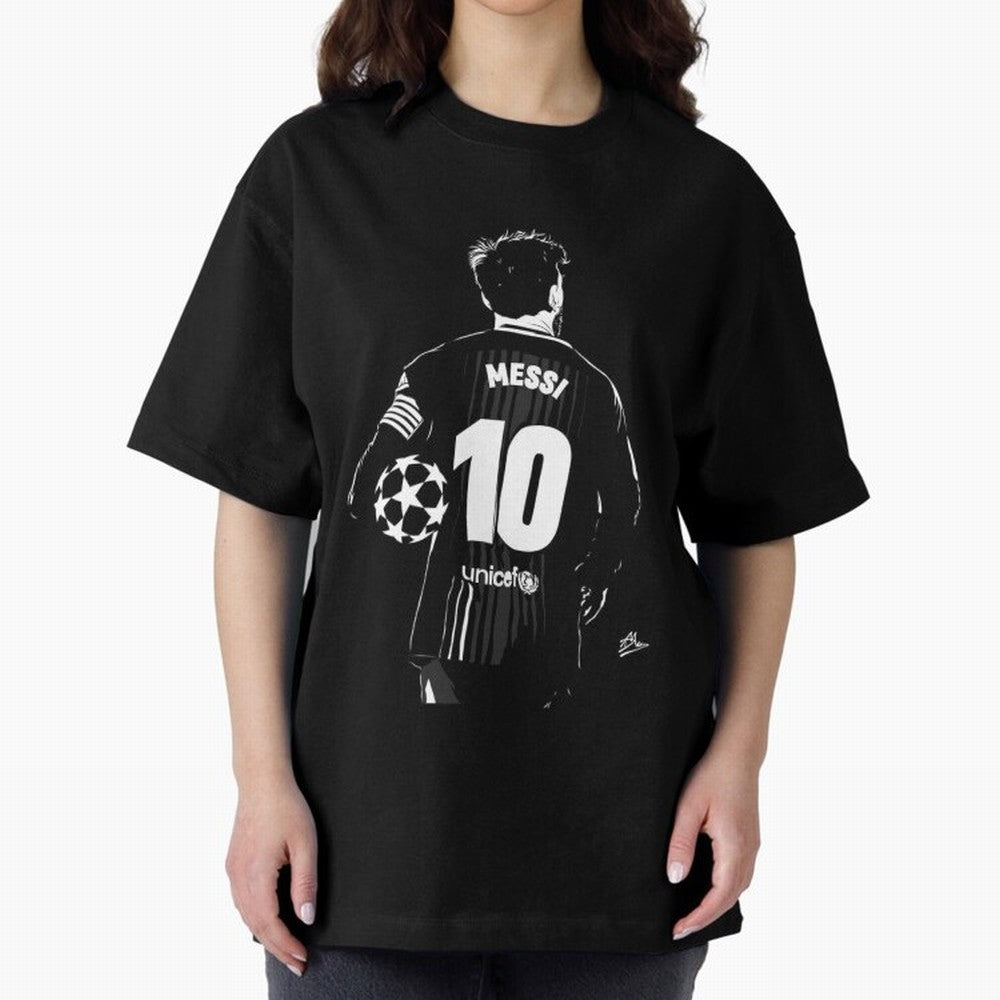 Lionel Messi Oversized T-Shirt Bring Home Match Day Hype around FIFA World Cup 2026 USA Canada Mexico, Cristiano Ronaldo, Haaland and CR7, Brazil, Retro Football Energy, Iconic Rivalries, Trophy Chase Drama and Stadium Atmosphere; Ideal for Fans