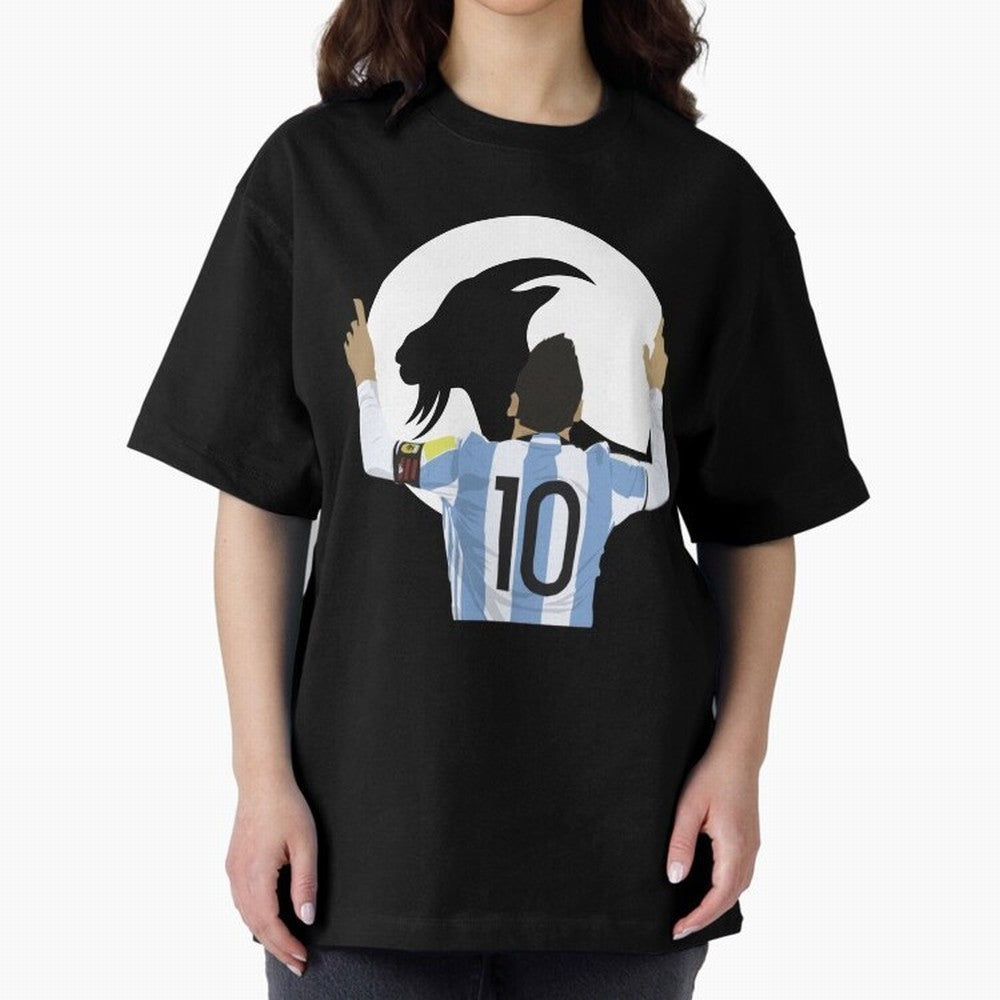 Lionel Messi Goat Oversized T-Shirt Bring a Champion Mindset to Global Football Passion for FIFA World Cup 2026, Capturing Mbappe and Neymar, England, France and Netherlands, Classic Soccer Heritage, Championship Pressure, Fan Loyalty and