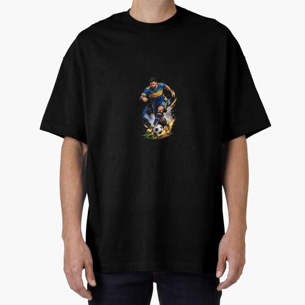The Great Footballer Oversized T-Shirt Turn Football Passion into Match Day Hype around FIFA World Cup 2026, Haaland, England, Worldwide Fan Energy, Dramatic Goals, Stadium Lights and Championship Celebrations; Great for Supporters Who Love