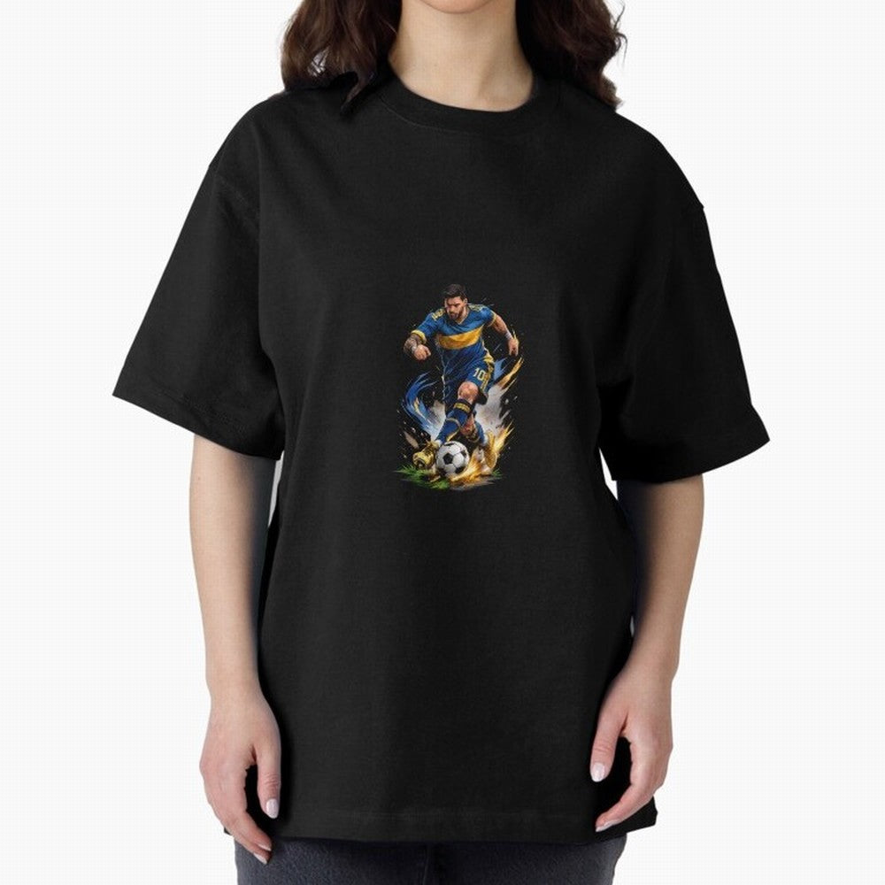 The Great Footballer Oversized T-Shirt Turn Football Passion into Match Day Hype around FIFA World Cup 2026, Haaland, England, Worldwide Fan Energy, Dramatic Goals, Stadium Lights and Championship Celebrations; Great for Supporters Who Love