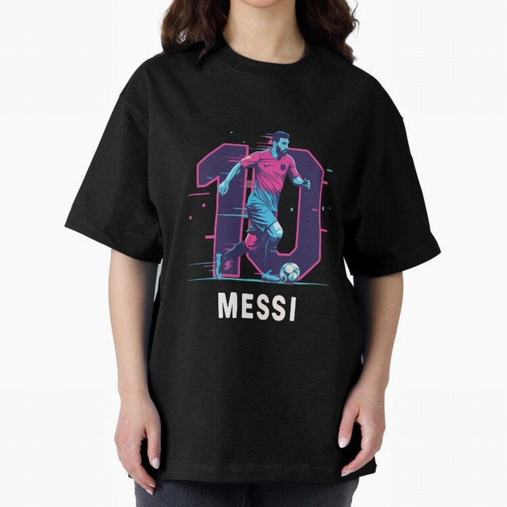 Messi 10 GOAT Oversized T-Shirt Experience the FIFA World Cup 2026 Journey through Cristiano Ronaldo, Haaland and CR7 Highlights, Germany Pride, Global Supporter Spirit, Legendary Goals, National Colors and Tournament Celebration; Made for