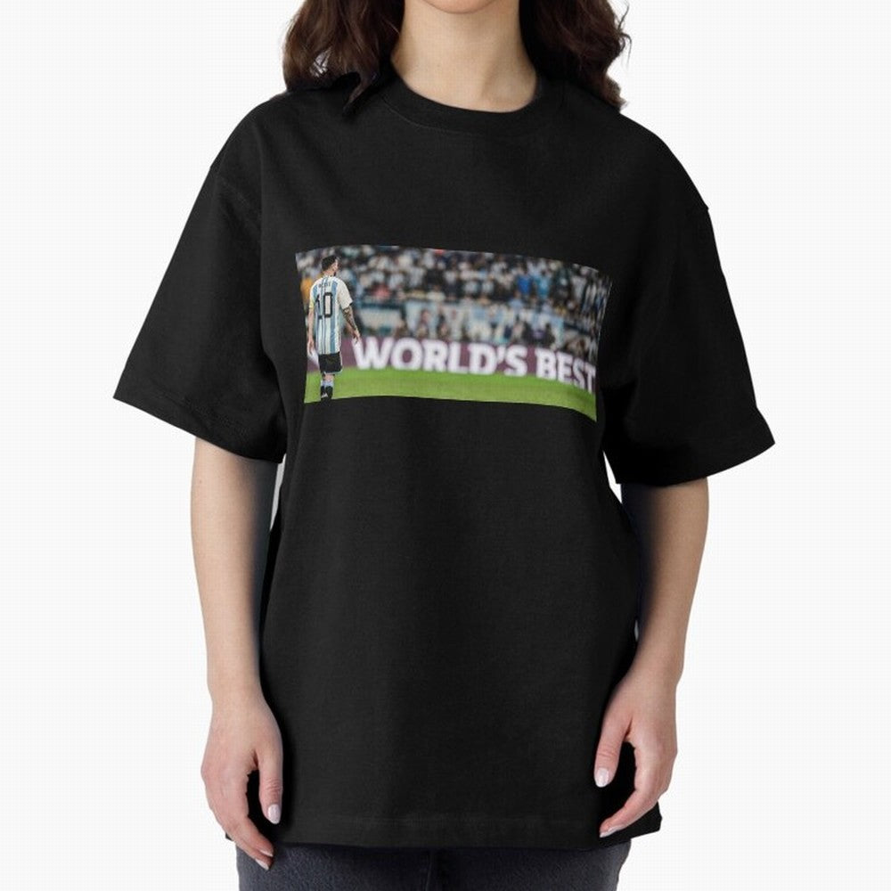 Argentina Leo Messi world best picture Oversized T-Shirt Step into FIFA World Cup 2026 Centered on Neymar, Brazil, Portugal and Argentina Energy, Football History, Final Match Energy, Crowd Noise and Once in a Lifetime Moments; Great for Watch