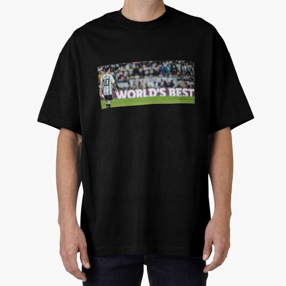 Argentina Leo Messi world best picture Oversized T-Shirt Step into FIFA World Cup 2026 Centered on Neymar, Brazil, Portugal and Argentina Energy, Football History, Final Match Energy, Crowd Noise and Once in a Lifetime Moments; Great for Watch