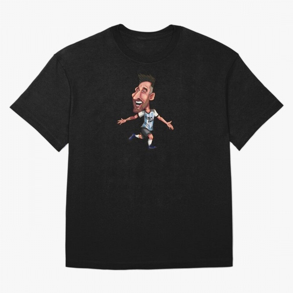 Lionel Messi Sticker Oversized T-Shirt Celebrate National Team Dreams in the FIFA World Cup 2026 Journey through CR7 Highlights, Germany Pride, Supporter Pride, Iconic Celebrations, Legendary Names and Global Match Day Energy; Ideal for Football