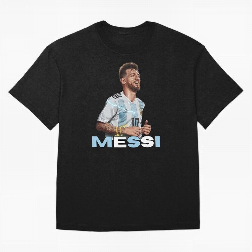 Lionel Messi Oversized T-Shirt Celebrate the Magic of FIFA World Cup 2026 Spirit, Filled with France and Portugal, Cristiano Ronaldo, Haaland and CR7, Goal Celebration Energy, Supporter Heritage, Football Icons and Worldwide Tournament Joy; Made