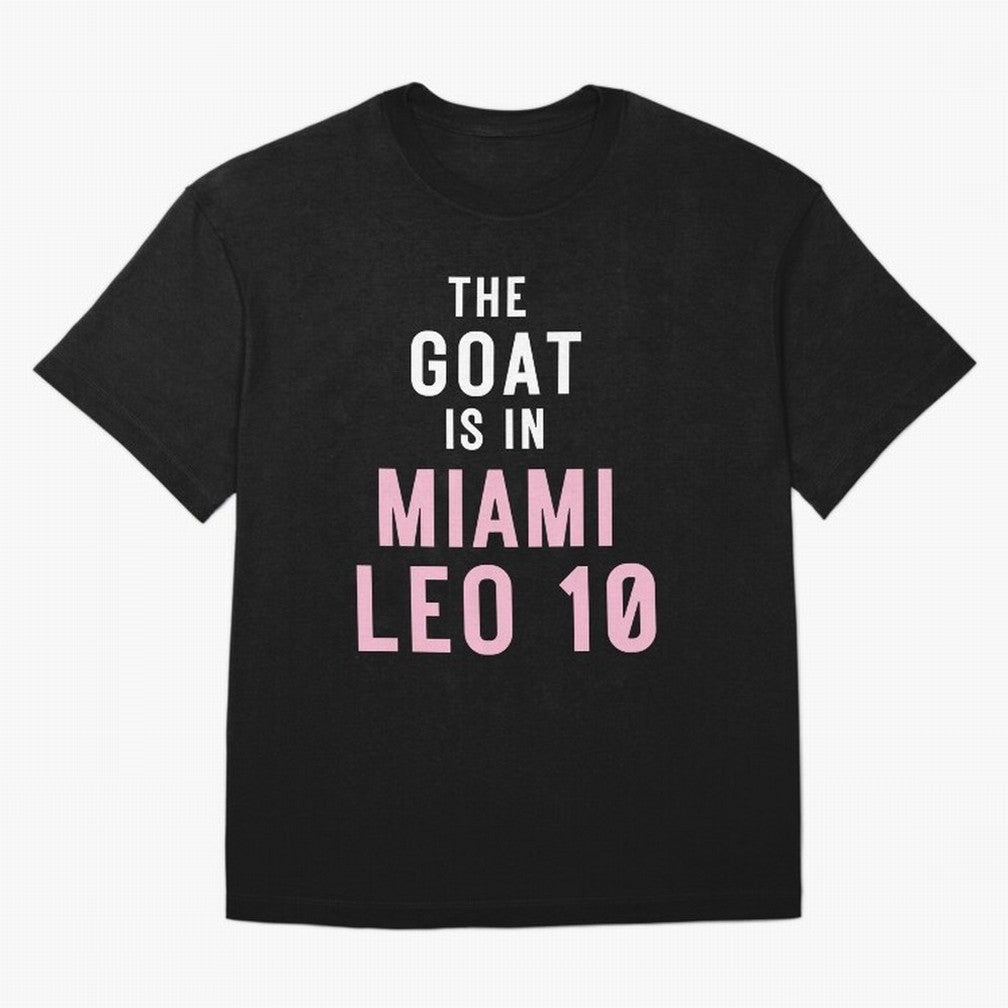The Goat is in Miami - Leo 10 Essential T-Shirt Represent Football Lovers during Match Day Hype around FIFA World Cup 2026, Neymar, England, Football History, Final Match Energy, Crowd Noise and Once in a Lifetime Moments; Made for Die Hard