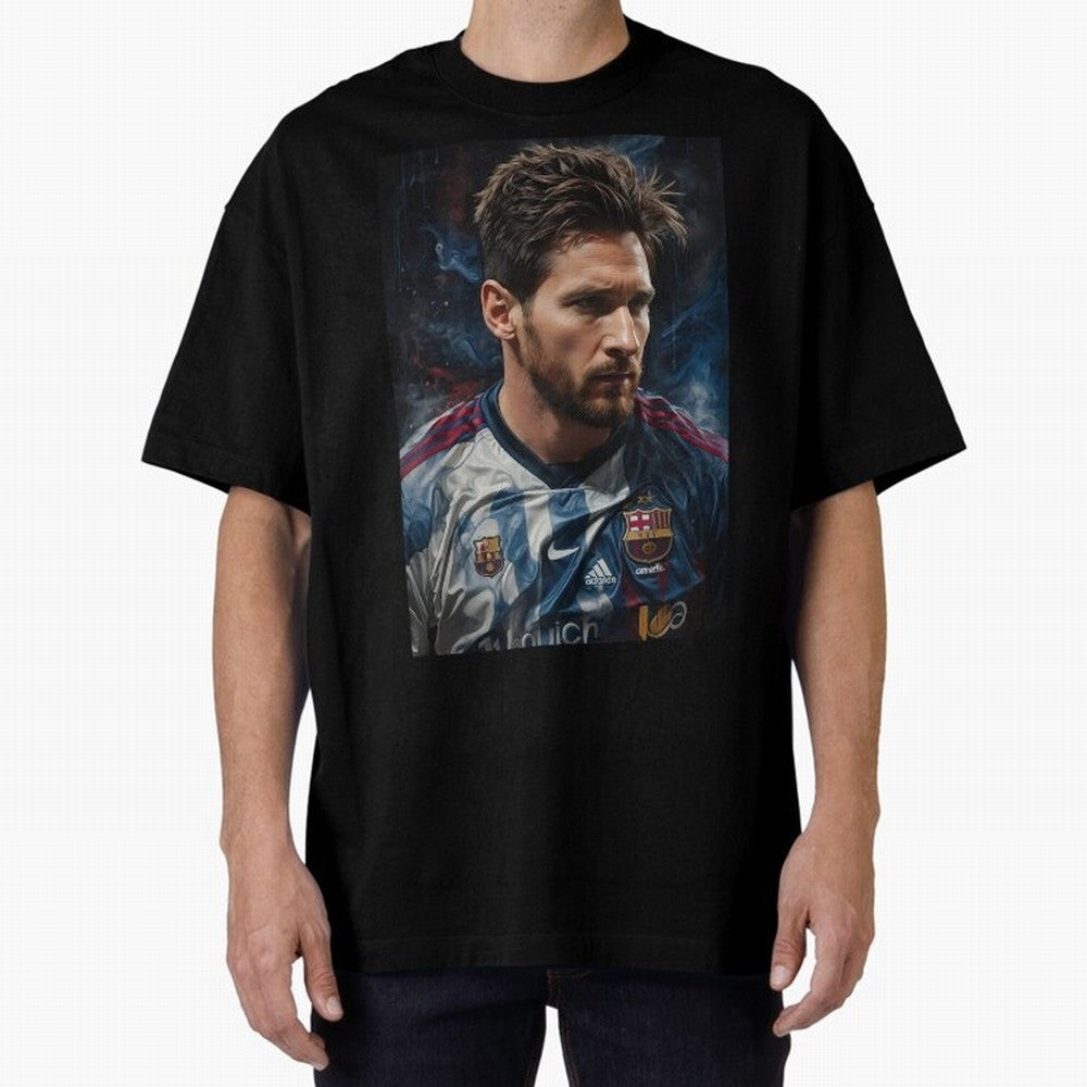 Argentina World Champs Messi Number Oversized T-Shirt Celebrate Football Dreams Across FIFA World Cup 2026 Group Stage for Fans of Messi, Neymar and Mbappe and Spain and Netherlands, Bringing Sports Nostalgia, International Competition, Famous