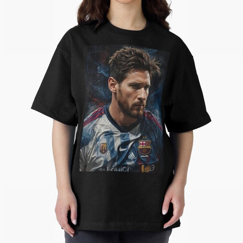 Argentina World Champs Messi Number Oversized T-Shirt Celebrate Football Dreams Across FIFA World Cup 2026 Group Stage for Fans of Messi, Neymar and Mbappe and Spain and Netherlands, Bringing Sports Nostalgia, International Competition, Famous