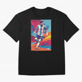Messi in action Graphic poster design Classic T-Shirt Keep the Match Day Mood of FIFA World Cup 2026 USA Canada Mexico Spirit, Centered on Brazil, Neymar, Championship Spirit, Famous Goals, Roaring Crowds and International Football Unity; Perfect