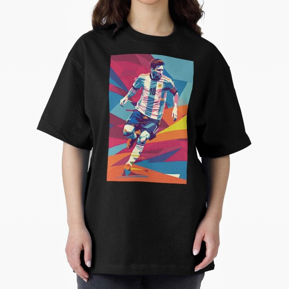 Messi in action Graphic poster design Classic T-Shirt Keep the Match Day Mood of FIFA World Cup 2026 USA Canada Mexico Spirit, Centered on Brazil, Neymar, Championship Spirit, Famous Goals, Roaring Crowds and International Football Unity; Perfect
