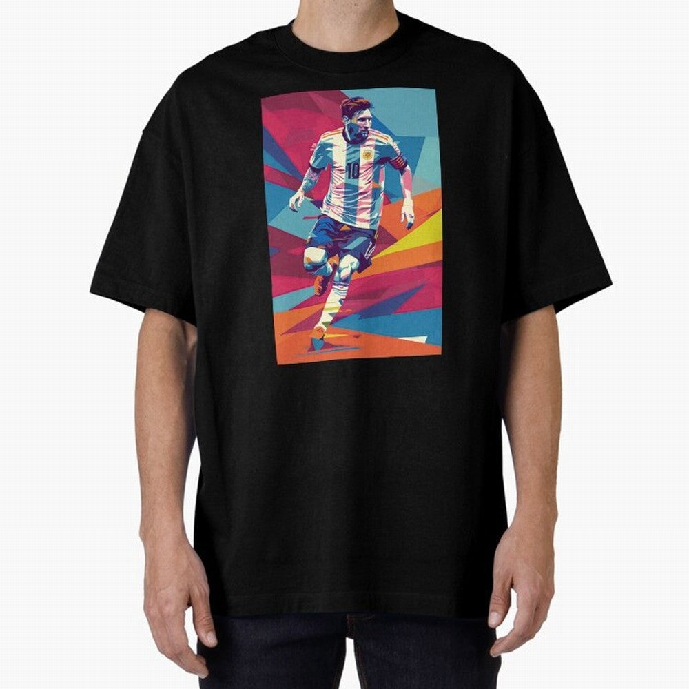 Messi in action Graphic poster design Classic T-Shirt Keep the Match Day Mood of FIFA World Cup 2026 USA Canada Mexico Spirit, Centered on Brazil, Neymar, Championship Spirit, Famous Goals, Roaring Crowds and International Football Unity; Perfect