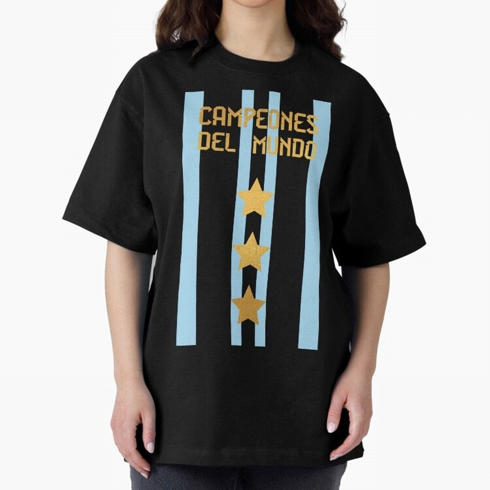 Argentina Jersey 3 Stars World Champions Classic T-Shirt Get Ready for FIFA World Cup 2026 Highlighting Messi, Brazil Energy, Stadium Memories, Football Loyalty, International Chants and Championship Tradition; Created for Match Day Parties, Soccer