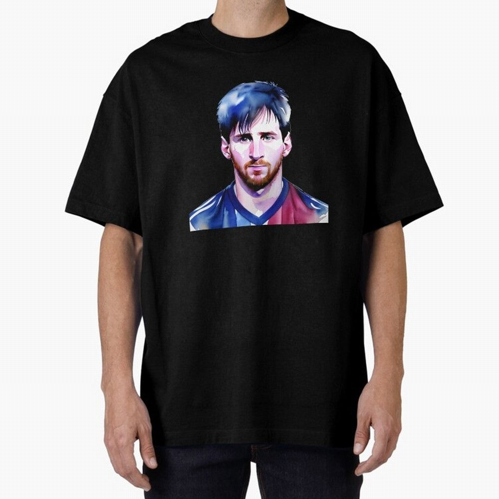 Leo Messi Watercolor | Argentina flag Classic T-Shirt Stand Out with Spirit from Global Football Passion for FIFA World Cup 2026 Group Stage, Highlighting Messi, Neymar and Mbappe, Argentina, Stadium Memories, Football Loyalty, International Chants