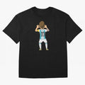 Cartoon Illustration Messi vs Netherlands World Cup Qatar 2022 Oversized T-Shirt Celebrate the Biggest Stage of the FIFA World Cup 2026 Group Stage Journey through Neymar, Haaland and Cristiano Ronaldo Highlights, England Pride, Match Day