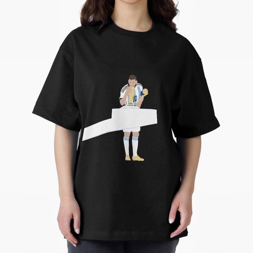 Messi minimalist design Oversized T-Shirt Make the Season About Global Football Passion for FIFA World Cup 2026 Group Stage, Connected to CR7, England and Germany, Soccer Culture, Superstar Moments, National Team Dreams and Competitive Fire; Great