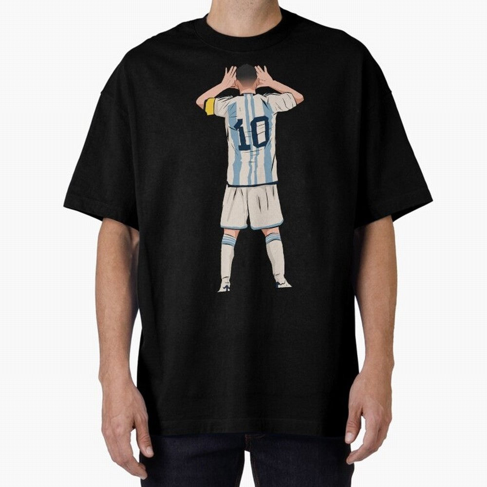 Lionel Messi Oversized T-Shirt Back the Journey through FIFA World Cup 2026 Spirit, Celebrating England, France and Netherlands, Messi, Goal Celebration Energy, Supporter Heritage, Football Icons and Worldwide Tournament Joy; Perfect for Supporters