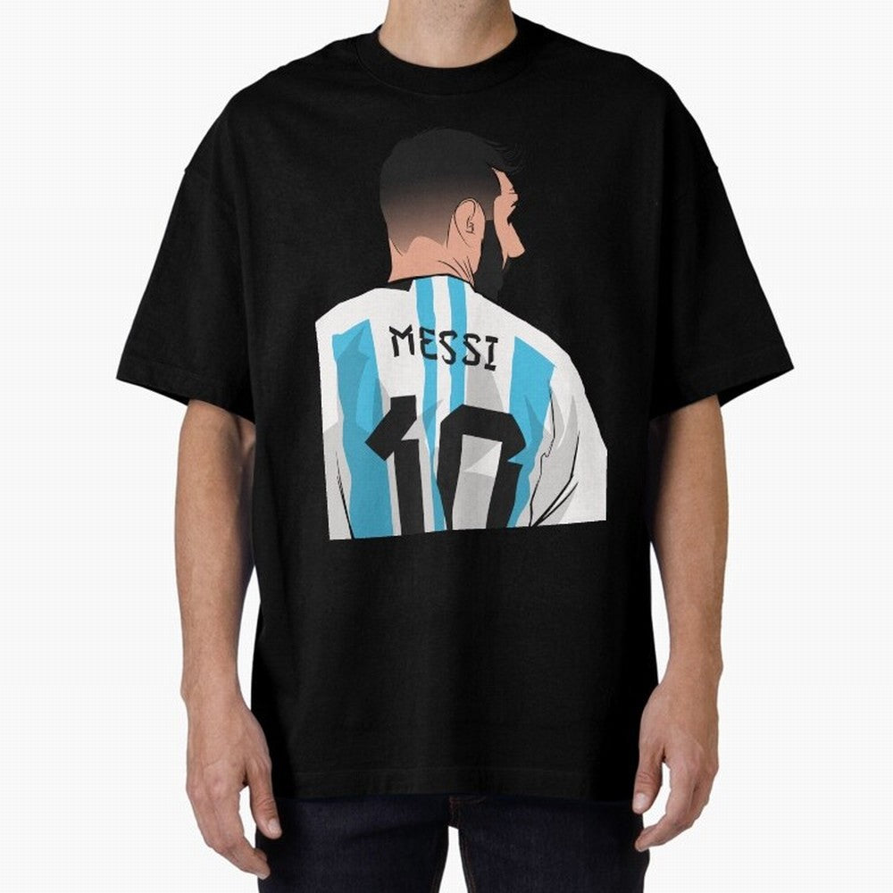 Messi Oversized T-Shirt Stand Out with Spirit from the FIFA World Cup 2026 Journey through CR7 Highlights, Netherlands Pride, Football Festival Excitement, Trophy Ambitions, Country Rivalries and Star Player Buzz; Perfect for Supporters Who Want