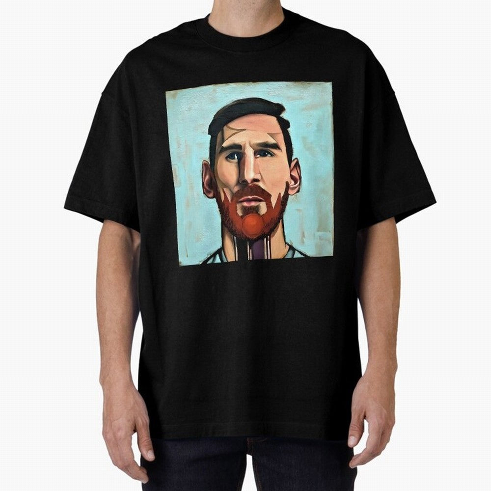 cartoon Messi Classic T-Shirt Make Game Day About Global Football Passion for FIFA World Cup 2026 USA Canada Mexico, Highlighting CR7 and Messi, Argentina, Champion Mindset, Group Stage Buzz, Knockout Tension and Passionate Fan Culture; Great for