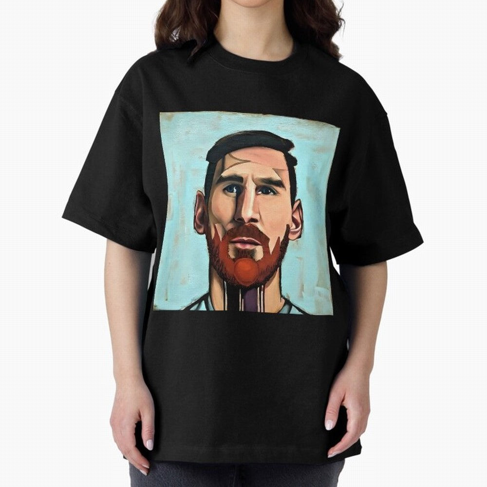 cartoon Messi Classic T-Shirt Make Game Day About Global Football Passion for FIFA World Cup 2026 USA Canada Mexico, Highlighting CR7 and Messi, Argentina, Champion Mindset, Group Stage Buzz, Knockout Tension and Passionate Fan Culture; Great for