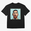 cartoon Messi Classic T-Shirt Make Game Day About Global Football Passion for FIFA World Cup 2026 USA Canada Mexico, Highlighting CR7 and Messi, Argentina, Champion Mindset, Group Stage Buzz, Knockout Tension and Passionate Fan Culture; Great for