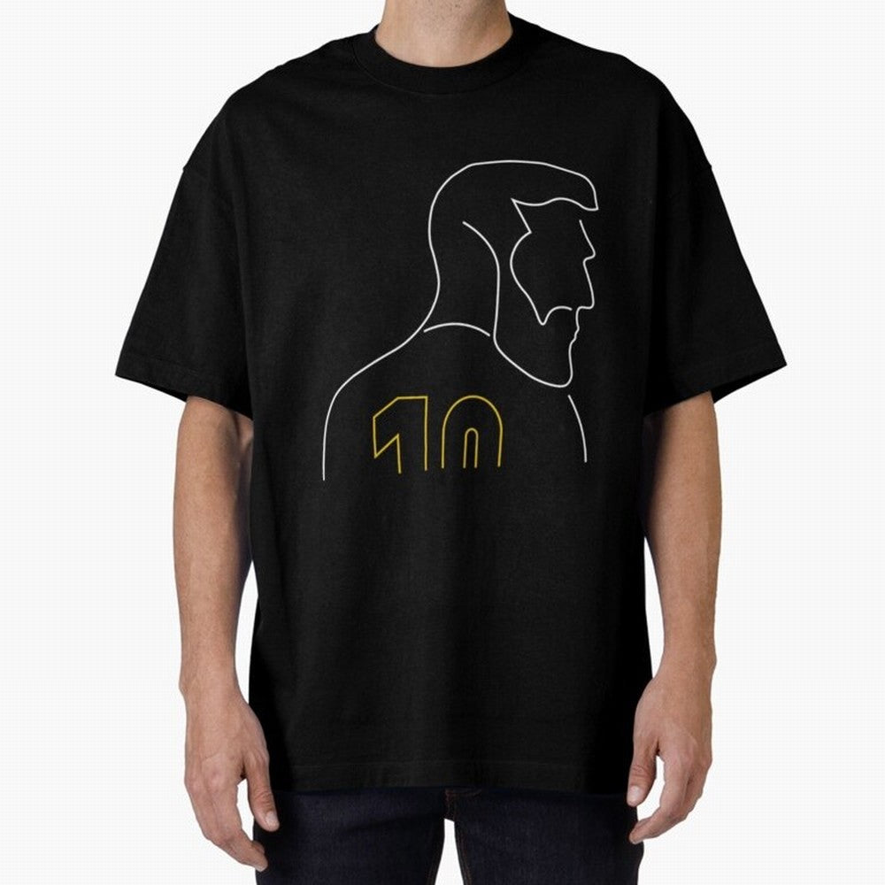 Lionel Messi 10 - Barcelona| Perfect Gift For you and friends Classic T-Shirt Remember FIFA World Cup 2026 for Fans of Messi, CR7 and Mbappe and Argentina, France and Brazil, Bringing Vintage Soccer Flavor, Modern Football Stars, National Flags and