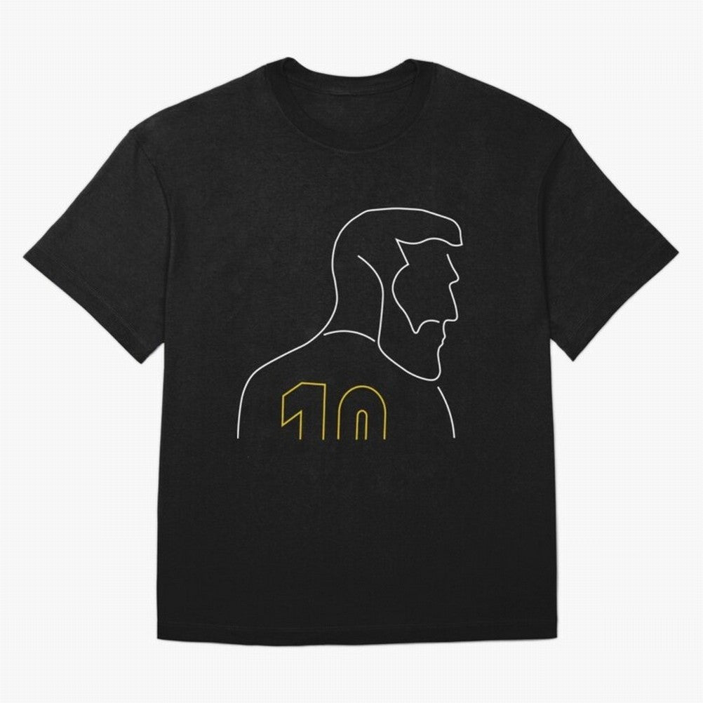 Lionel Messi 10 - Barcelona| Perfect Gift For you and friends Classic T-Shirt Remember FIFA World Cup 2026 for Fans of Messi, CR7 and Mbappe and Argentina, France and Brazil, Bringing Vintage Soccer Flavor, Modern Football Stars, National Flags and